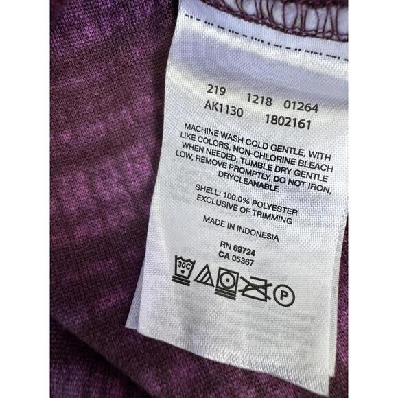 Columbia Women's Super soft Fleece 1/4 Zip Purple tie-dye ombre Med - Picture 3 of 4